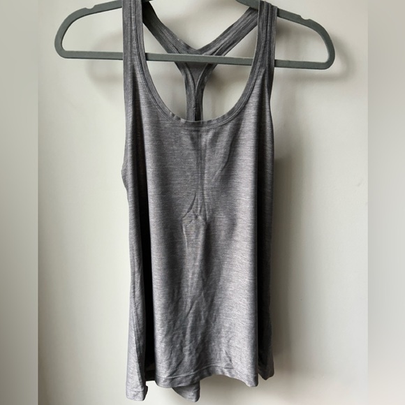 Lululemon grey racerback tank size 10 - Picture 2 of 5